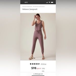 Athleta Balance Jumpsuit Size Small Petite